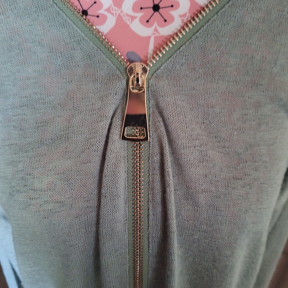 Soft Surroundings 1/2 Zip Sweater EUC Size L - Picture 3 of 4